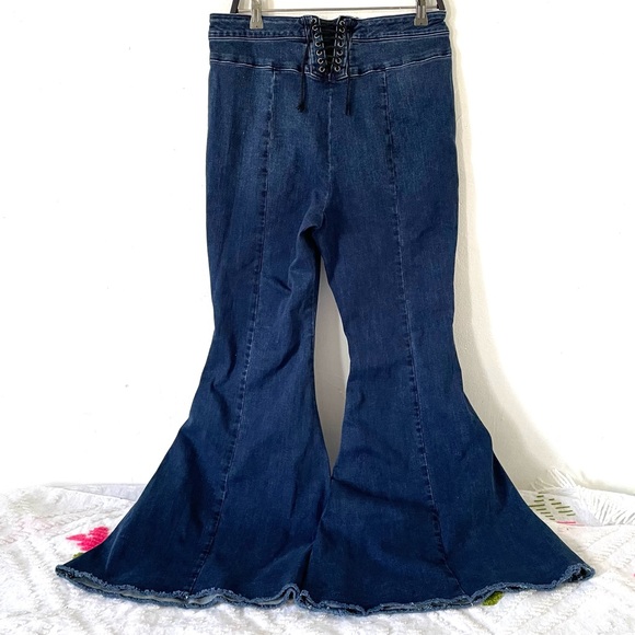 We The Free Crvy By Ma Cherie High Waist Flare Jeans - Picture 8 of 13